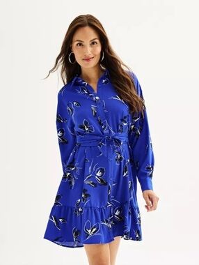 Nine West Ruffle Hem Dress